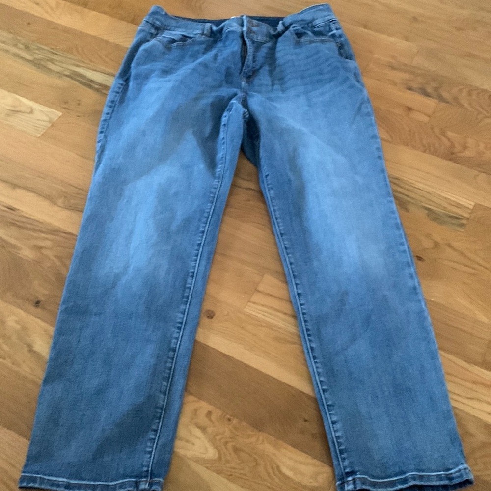 Lane Bryant high rise tighter tummy straight jeans size 20